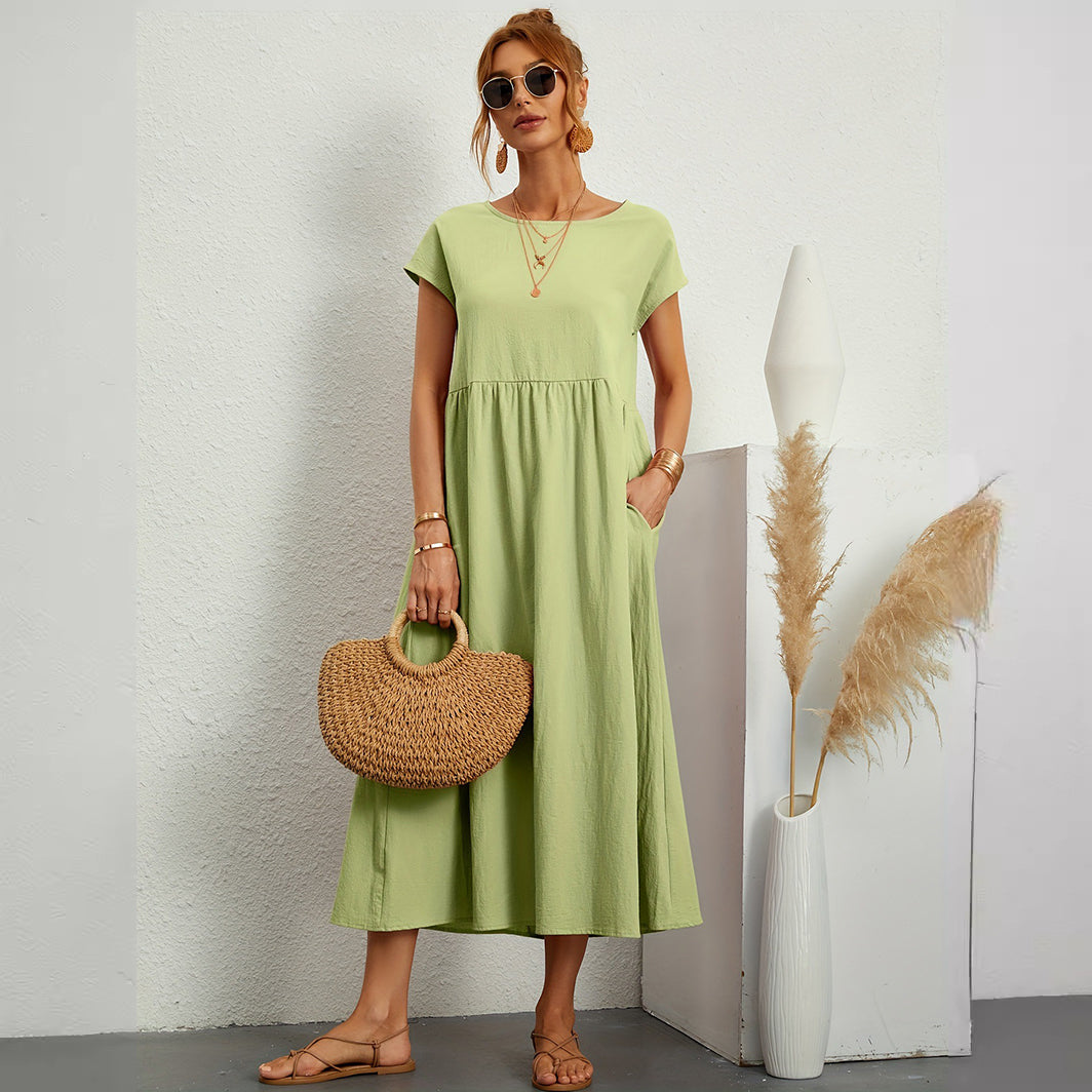 Robe Longue Élégante à Coupe Fluide