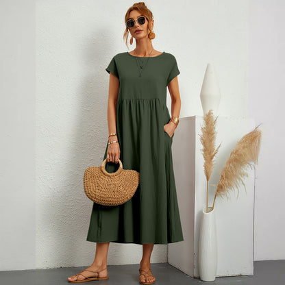 Robe Longue Élégante à Coupe Fluide